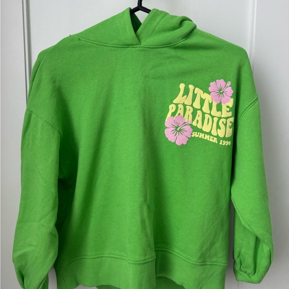Zara Green 'Little Paradise' Kids Hoodie